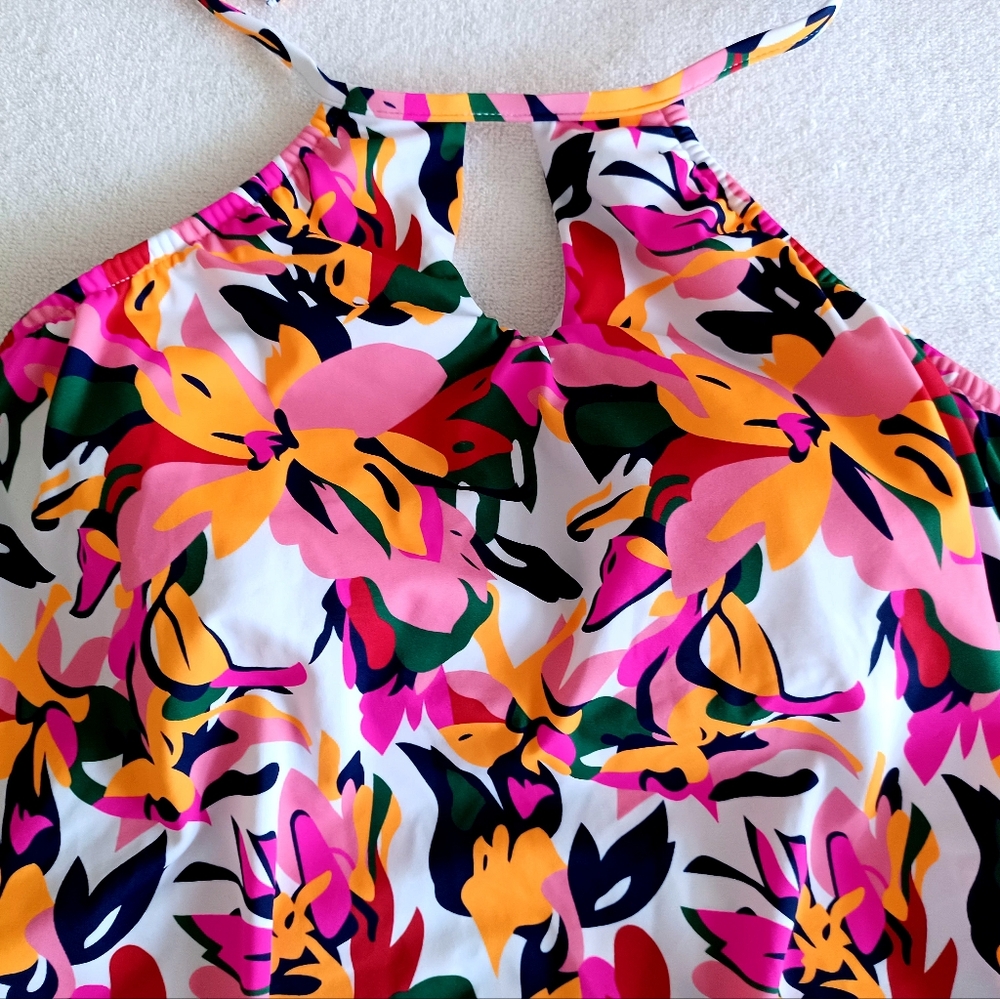 VENUS Bold Babe Multicolor Floral Tankini Top, Size M - Picture 5 of 13